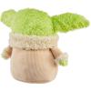 imageMattel Star Wars Grogu Plush 12inch Toy Figure Soft n Fuzzy Character Doll with Sounds Press Hands to Activate