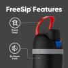 imageOwala Star Wars FreeSip Insulated Stainless Steel Water Bottle with Straw for Sports and Travel BPAFree Sports Water Bottle 24 oz Darth Vader