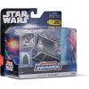 imageSTAR WARS Micro Galaxy Squadron Starfighter Class Darth VaderS TIE Advanced  5Inch Vehicle with 1Inch Micro FigureBlack