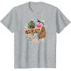 imageStar Wars  Chewbacca Stickers TShirtHeather Grey