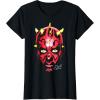 imageStar Wars  Darth Maul Face TShirtBlack