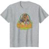 imageStar Wars  Retro Chewbacca TShirtHeather Grey