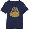 imageStar Wars  Retro Chewbacca TShirtNavy Blue