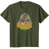 imageStar Wars  Retro Chewbacca TShirtOlive Green