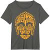 imageStar Wars C3PO Human Cyborg Word Relations TShirt TShirtAsphalt Grey