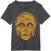 imageStar Wars C3PO Human Cyborg Word Relations TShirt TShirtDark Heather Grey