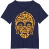 imageStar Wars C3PO Human Cyborg Word Relations TShirt TShirtNavy Blue