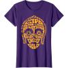 imageStar Wars C3PO Human Cyborg Word Relations TShirt TShirtPurple