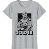 imageStar Wars C3PO Stay Golden Galactic Graphic TShirt TShirtHeather Grey