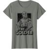 imageStar Wars C3PO Stay Golden Galactic Graphic TShirt TShirtOlive Heather