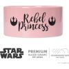 imageStar Wars Chewbacca Chew on This Dog Food Bowl 6 Inch  Dog Feeding Bowl Holds up to 35 Water Dry Food or Wet Food  Dishwasher Safe on Top Rack Dog BowlPrincess Leia