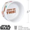 imageStar Wars Chewbacca Chew on This Dog Food Bowl 6 Inch  Dog Feeding Bowl Holds up to 35 Water Dry Food or Wet Food  Dishwasher Safe on Top Rack Dog BowlChewbacca