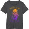 imageStar Wars Chewbacca Messy Hair Dont Care Disney TShirtDark Heather Grey