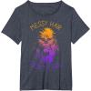imageStar Wars Chewbacca Messy Hair Dont Care Disney TShirtHeather Blue