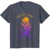 imageStar Wars Chewbacca Messy Hair Dont Care Disney TShirtHeather Blue