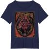 imageStar Wars Darth Maul Fear Tour Band TShirtNavy Blue