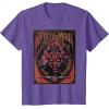 imageStar Wars Darth Maul Fear Tour Band TShirtPurple Heather