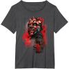 imageStar Wars Darth Maul Sith TShirt TShirtDark Heather Grey