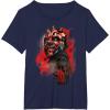 imageStar Wars Darth Maul Sith TShirt TShirtNavy Blue