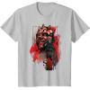 imageStar Wars Darth Maul Sith TShirt TShirtSilver Grey