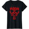 imageStar Wars Darth Maul Spray Paint Face TShirtBlack
