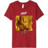 imageStar Wars Han Solo Movie Chewie Letter Drop Premium TShirt Premium TShirtCranberry Red