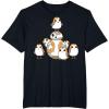 imageStar Wars Porgs Having Fun With BB8 Portrait TShirtBlack