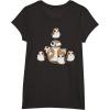 imageStar Wars Porgs Having Fun With BB8 Portrait TShirtBlack