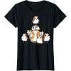 imageStar Wars Porgs Having Fun With BB8 Portrait TShirtBlack