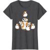 imageStar Wars Porgs Having Fun With BB8 Portrait TShirtDark Heather Grey