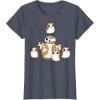 imageStar Wars Porgs Having Fun With BB8 Portrait TShirtHeather Blue