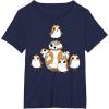 imageStar Wars Porgs Having Fun With BB8 Portrait TShirtNavy Blue
