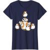 imageStar Wars Porgs Having Fun With BB8 Portrait TShirtNavy Blue