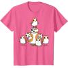 imageStar Wars Porgs Having Fun With BB8 Portrait TShirtPink Heather
