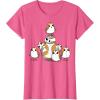imageStar Wars Porgs Having Fun With BB8 Portrait TShirtPink Heather