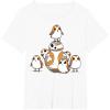 imageStar Wars Porgs Having Fun With BB8 Portrait TShirtWhite