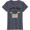 imageStar Wars The Mandalorian The Child Im All Ears Outline TShirtHeather Blue