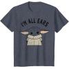 imageStar Wars The Mandalorian The Child Im All Ears Outline TShirtHeather Blue