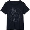 imageStar Wars The Rise of Skywalker BB8 Starry Constellation TShirtBlack