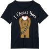 imageStar Wars Valentines Day Chewbacca I Chews You Disney TShirtBlack