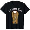 imageStar Wars Valentines Day Chewbacca I Chews You Disney TShirtBlack