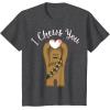 imageStar Wars Valentines Day Chewbacca I Chews You Disney TShirtDark Heather Grey