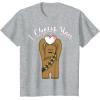 imageStar Wars Valentines Day Chewbacca I Chews You Disney TShirtHeather Grey