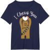 imageStar Wars Valentines Day Chewbacca I Chews You Disney TShirtNavy Blue