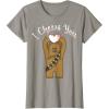 imageStar Wars Valentines Day Chewbacca I Chews You Disney TShirtSlate Grey