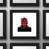 imageTrends International Gallery Pops Star Wars The Phantom Menace  Darth Maul Portrait Wall Art 12quot x 12quot Gallery Pops Wall Art Black Framed VersionBlack Framed Version