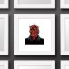 imageTrends International Gallery Pops Star Wars The Phantom Menace  Darth Maul Portrait Wall Art 12quot x 12quot Gallery Pops Wall Art Black Framed VersionWhite Framed Version