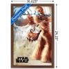 imageTrends International Star Wars A New Hope  Chewy Wall Poster 34L x 224W Premium Unframed VersionMahogany Framed Version