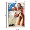 imageTrends International Star Wars A New Hope  Chewy Wall Poster 34L x 224W Premium Unframed VersionPremium Print and White Hanger Bundle