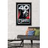 imageTrends International Star Wars Return of the Jedi  40th Vader Logo Wall Poster 34L x 224W Premium Unframed VersionBarnwood Framed Version